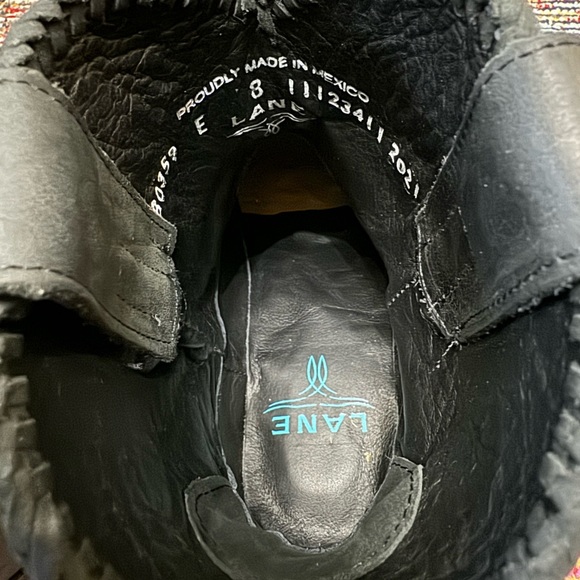 Lane Plain Jane Bootie Shorty Distressed Black New - Picture 6 of 12